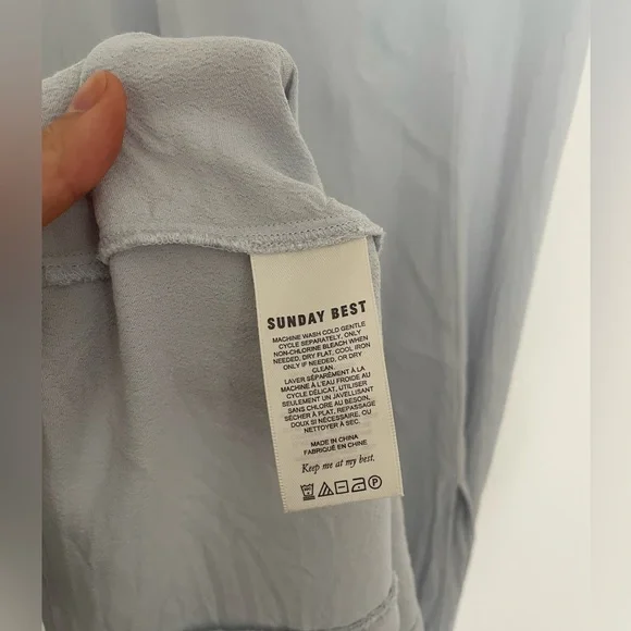 Aritzia Sunday Best Viola Midi Dress in Light Blue - Picture 8 of 14